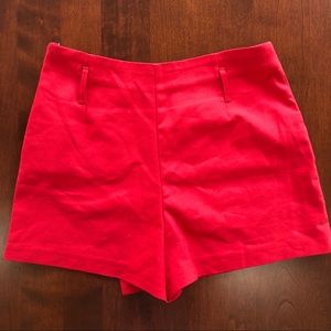 Zara Shorts - Zara red envelope skort Zara Shorts - Zara red envelope skort
